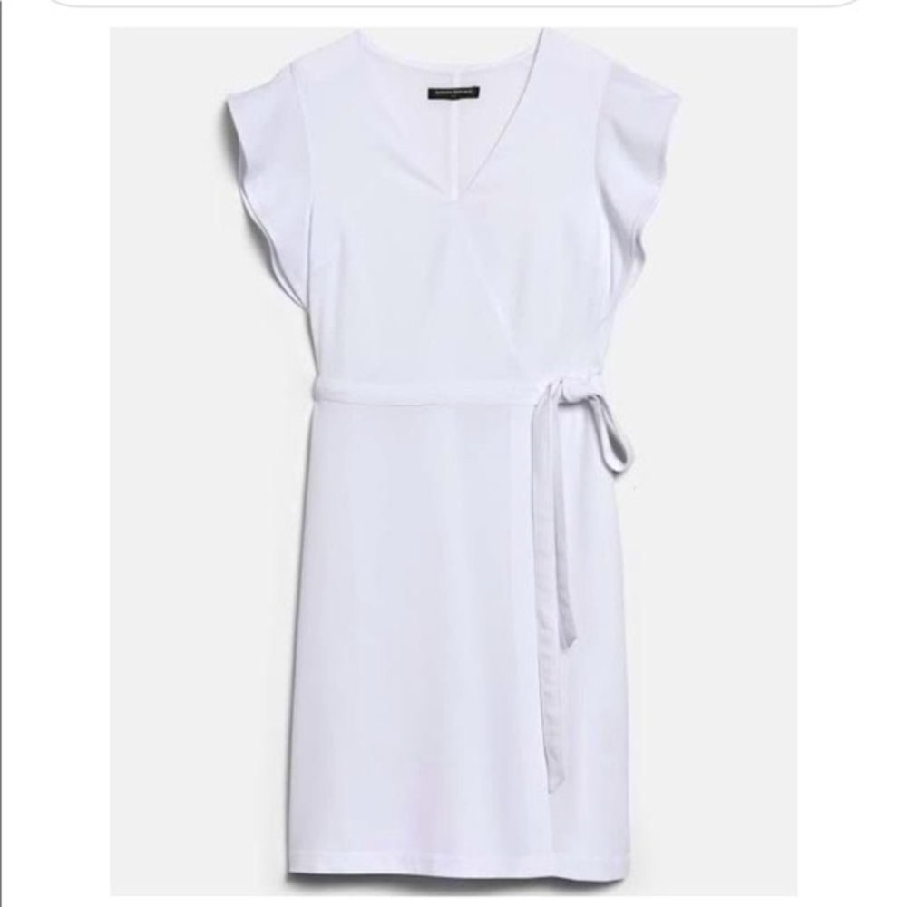 Banana republic Split-Sleeve Wrap Dress